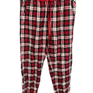 Jasmine & Ginger Red and white Plaid Pajama Pants